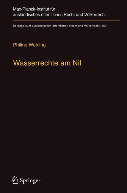 Cover: 9783662549285 | Wasserrechte am Nil | Philine Wehling | Buch | xvi | Deutsch | 2017