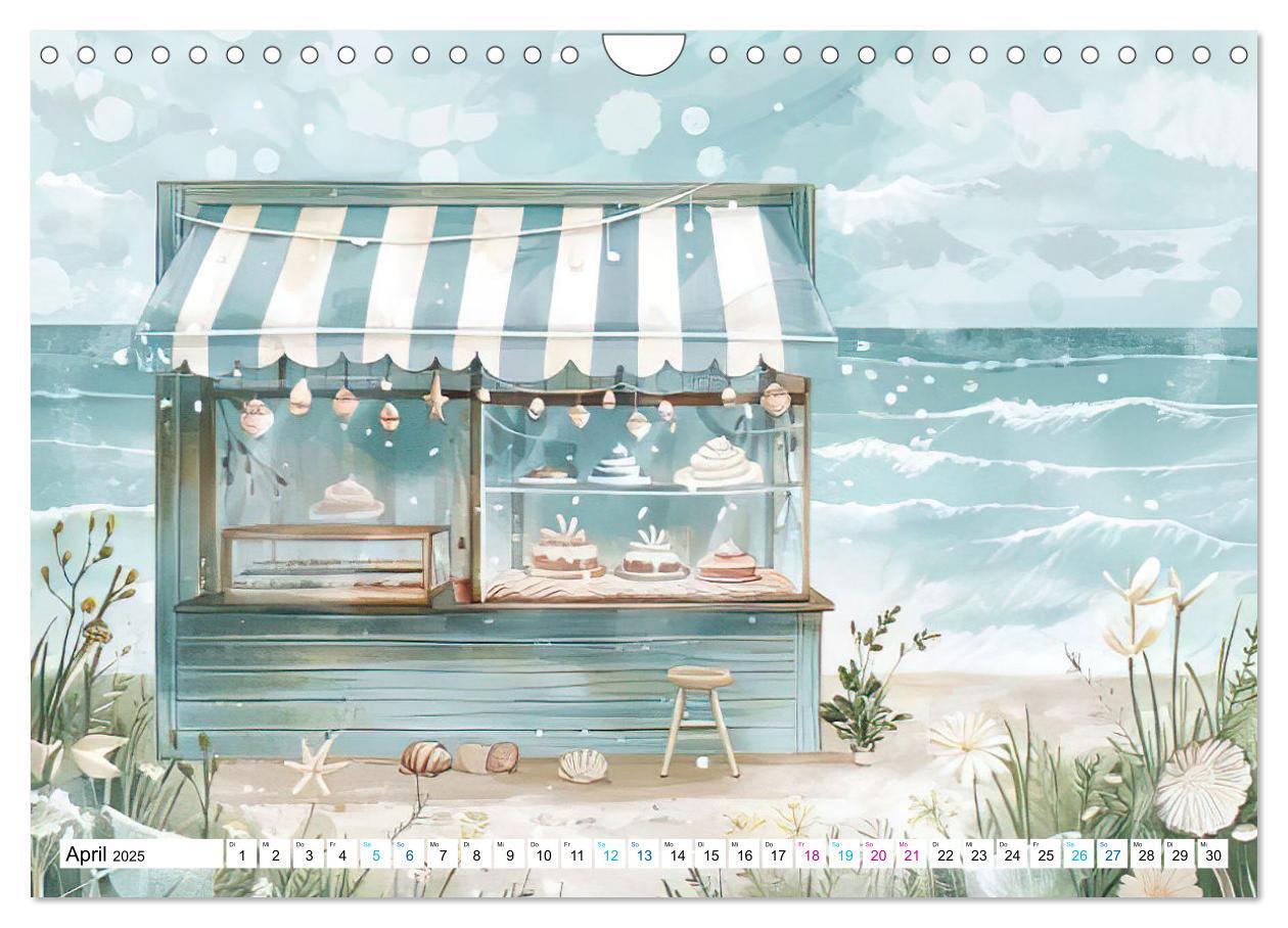 Bild: 9783457170335 | Strandträume in Aquarell (Wandkalender 2025 DIN A4 quer), CALVENDO...