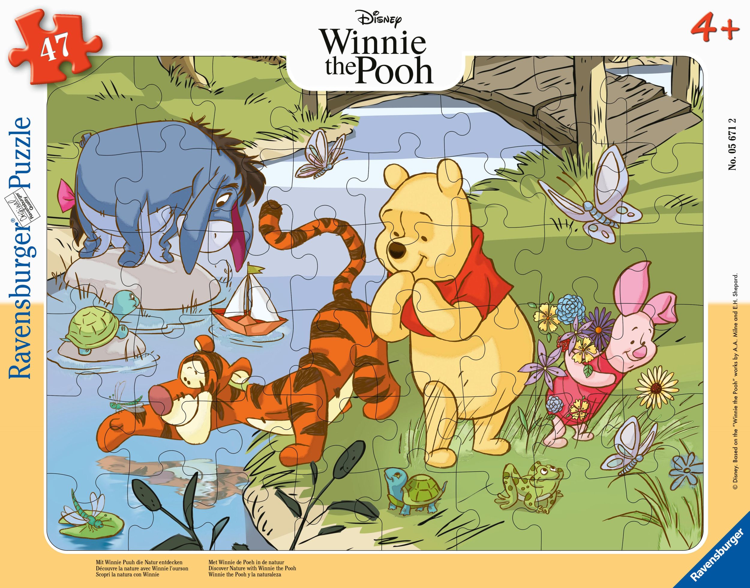 Cover: 4005556056712 | Ravensburger Kinderpuzzle 05671 - Mit Winnie Puuh die Natur...