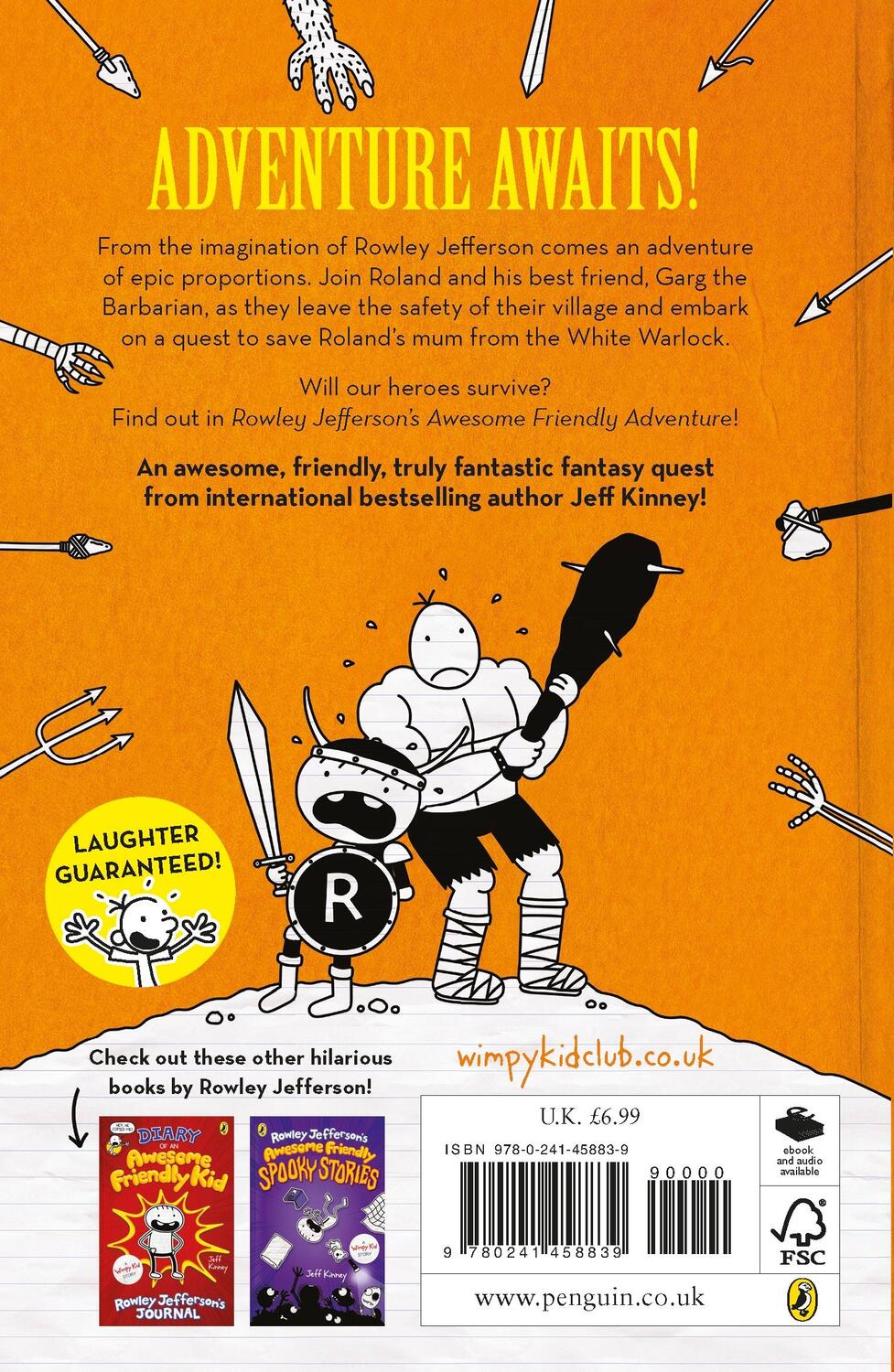 Rückseite: 9780241458839 | Rowley Jefferson's Awesome Friendly Adventure | Jeff Kinney | Buch