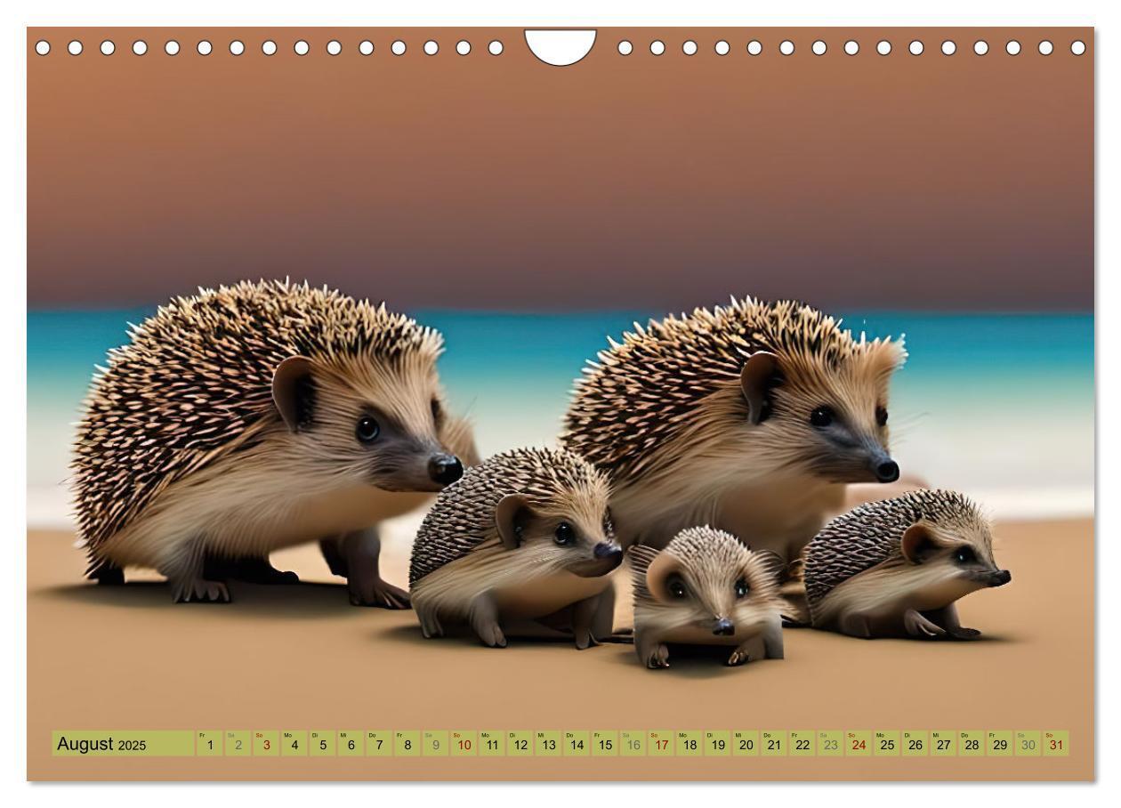 Bild: 9783383868696 | Igel-Abenteuer (Wandkalender 2025 DIN A4 quer), CALVENDO...