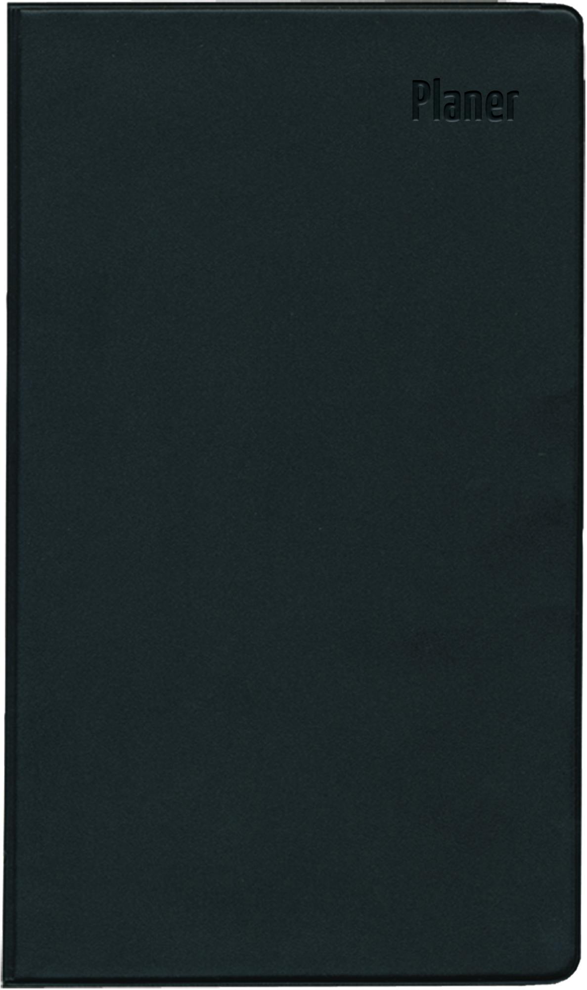 Cover: 4006928025510 | Taschenplaner Leporello PVC schwarz 2025 - Bürokalender 9,5x16 cm -...