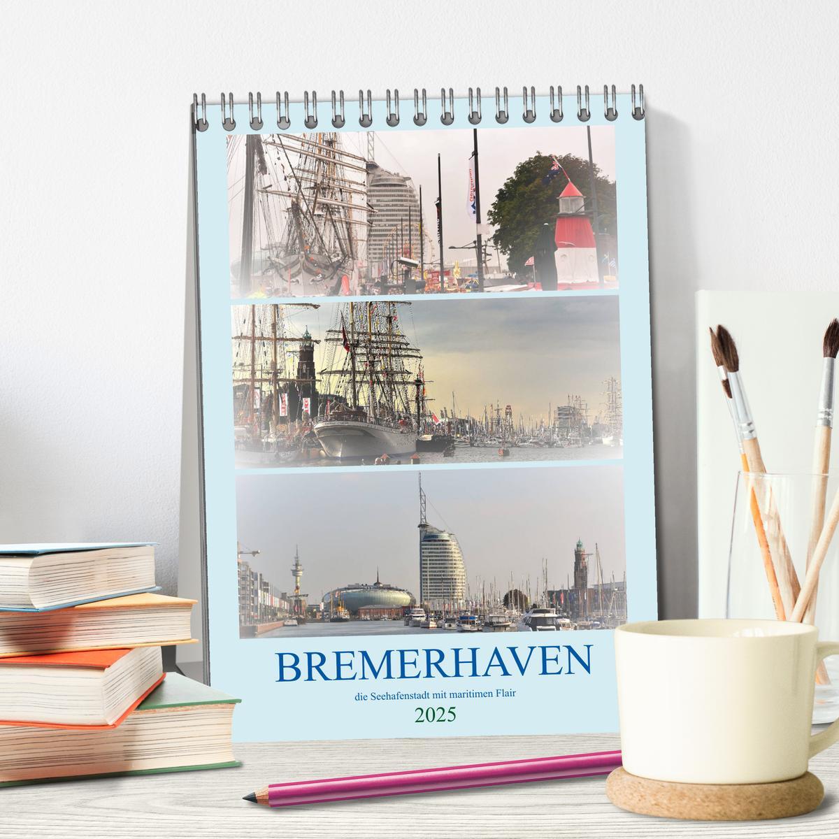 Bild: 9783435997282 | BREMERHAVEN die Seestadt mit maritimen Flair - 2025 (Tischkalender...