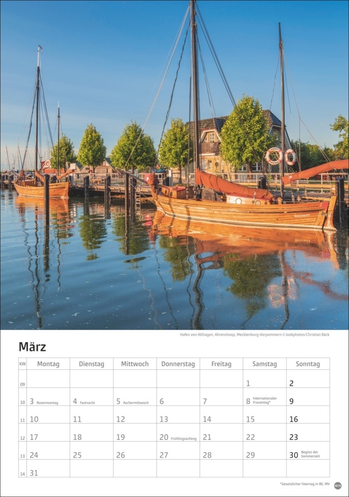 Bild: 9783756405565 | Deutschlands Küsten Kalender 2025 | Kalender | Spiralbindung | 13 S.