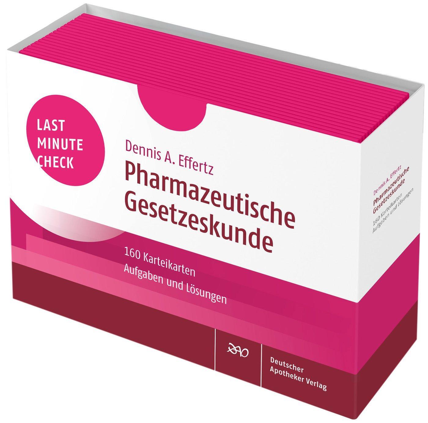 Cover: 9783769276992 | Last Minute Check - Pharmazeutische Gesetzeskunde | Dennis A. Effertz