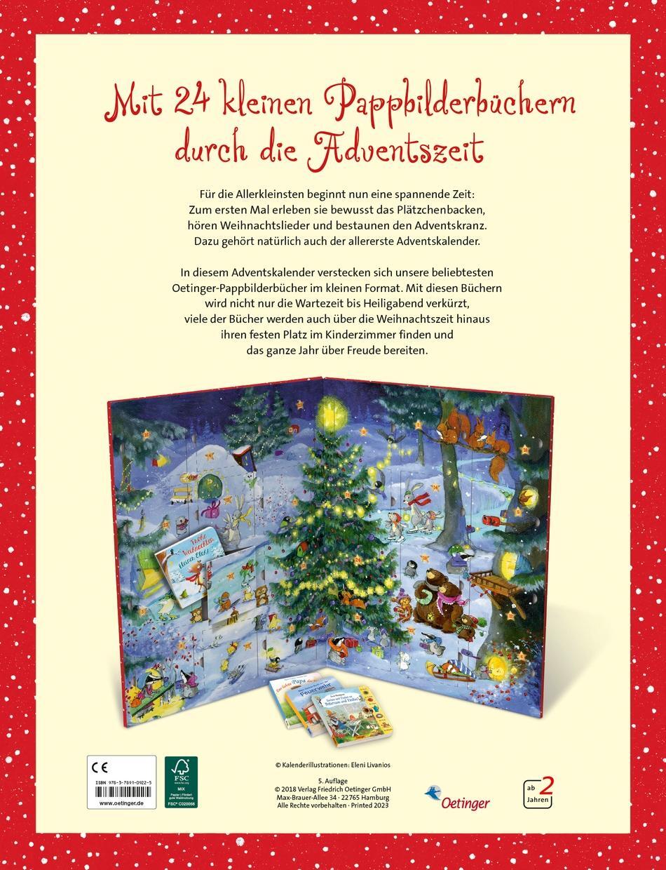 Rückseite: 9783789109225 | Mein allererster Adventskalender | Paul Maar (u. a.) | PAPPE | 144 S.