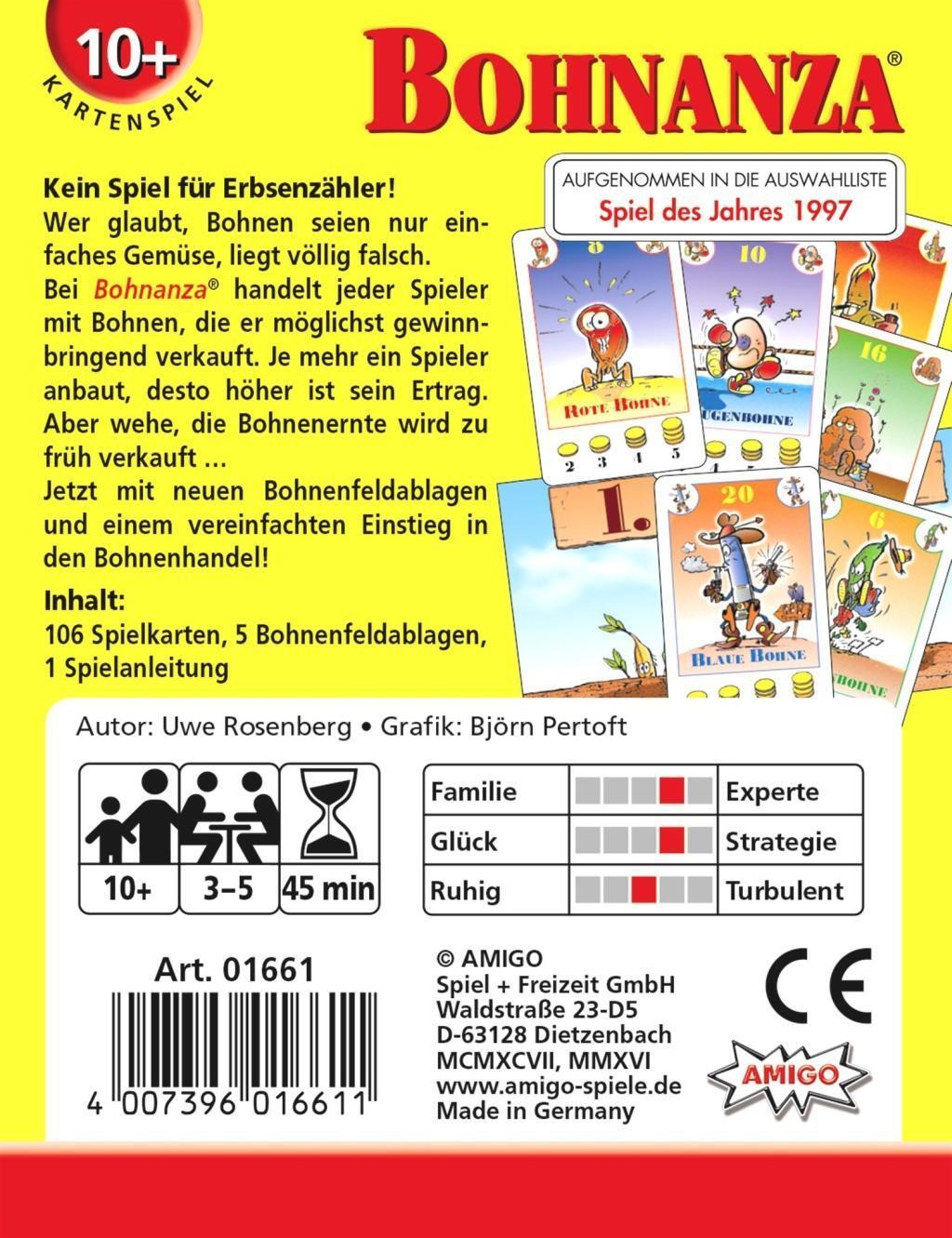 Bild: 4007396016611 | Bohnanza | AMIGO - Kartenspiel | Uwe Rosenberg | Spiel | Brettspiel