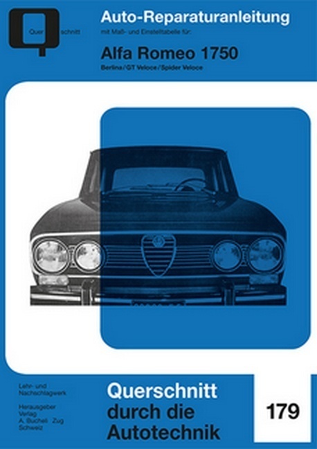 Cover: 9783716822593 | Alfa Romeo 1750 | Berlina/GT Veloce/Spider Veloce | Taschenbuch | 2017