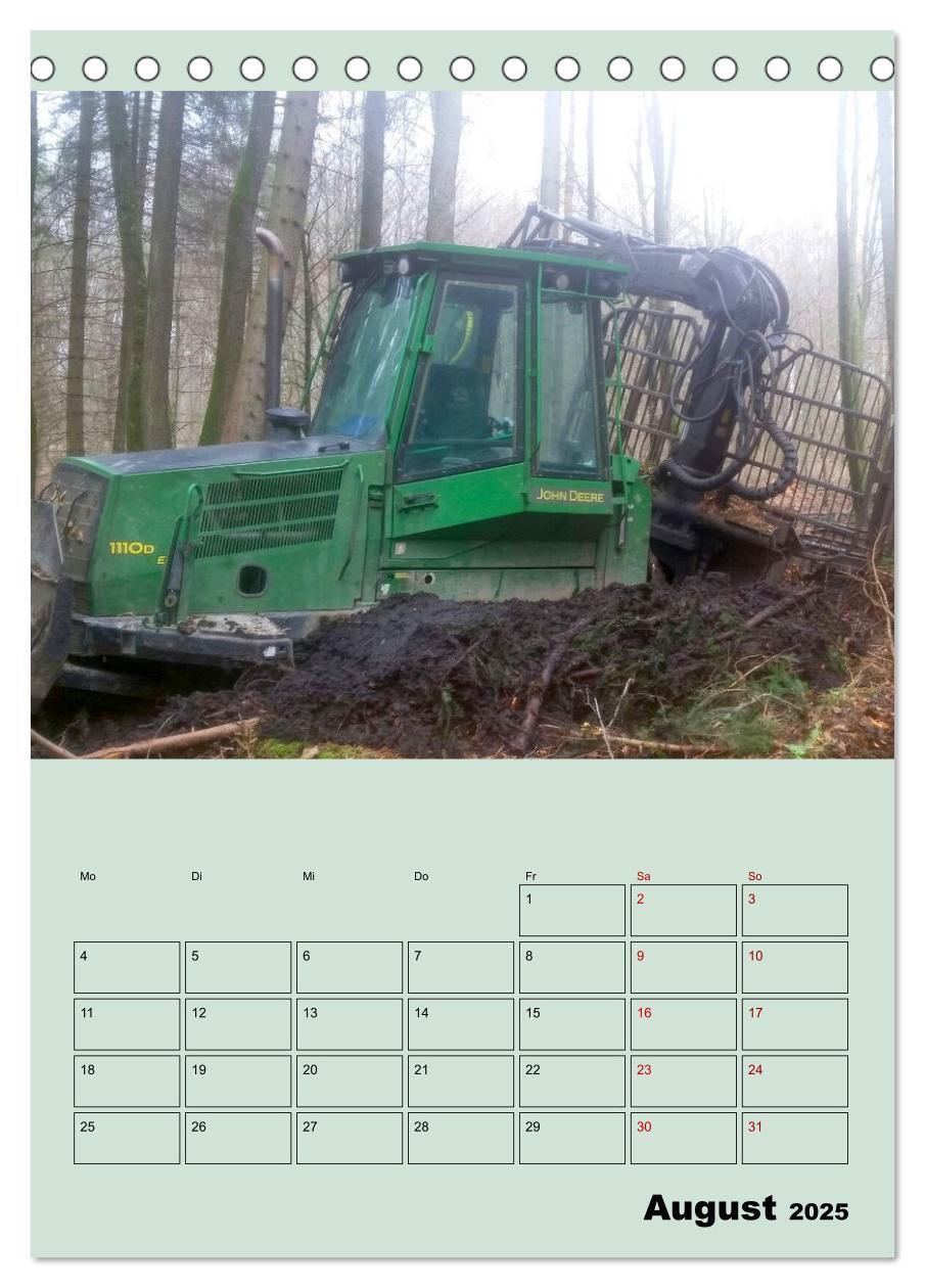 Bild: 9783383967818 | Forst-Maschinen der Forwarder im Einsatz (Tischkalender 2025 DIN A5...