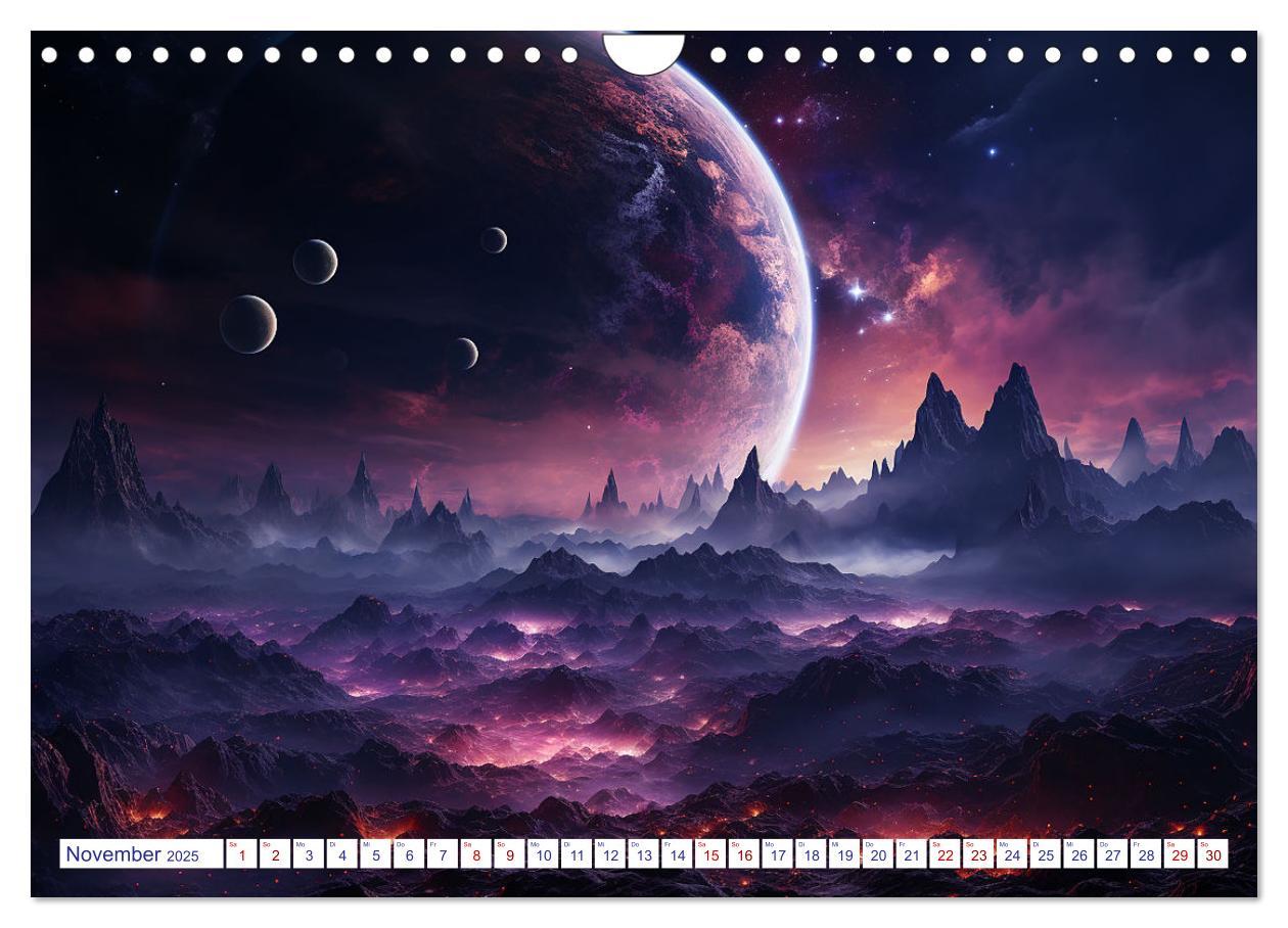 Bild: 9783383852398 | Ferne Welten (Wandkalender 2025 DIN A4 quer), CALVENDO Monatskalender