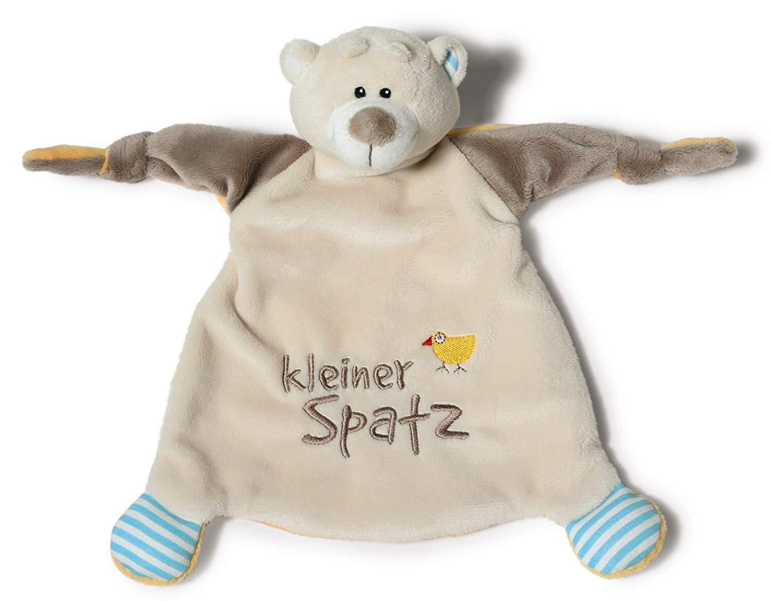 Cover: 4012390400410 | Nici 40041 Schmusetuch Bär kleiner Spatz 25x25cm | My First NICI