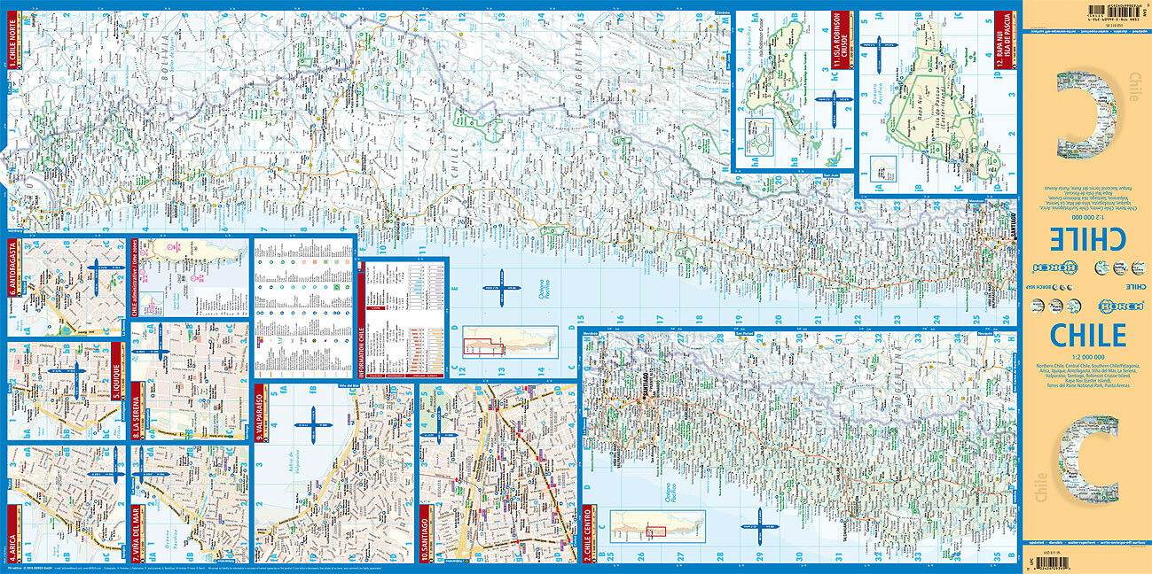 Bild: 9783866093959 | Borch Map Chile | (Land-)Karte | Mehrfarbendruck. Gefalzt | Spanisch