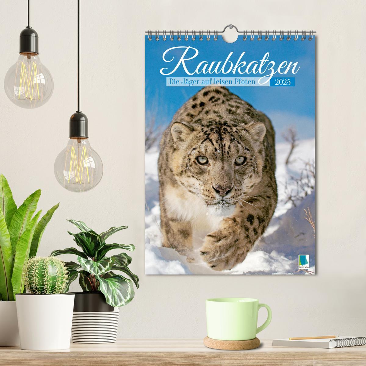 Bild: 9783435061389 | Raubkatzen: Die Jäger auf leisen Pfoten (Wandkalender 2025 DIN A4...