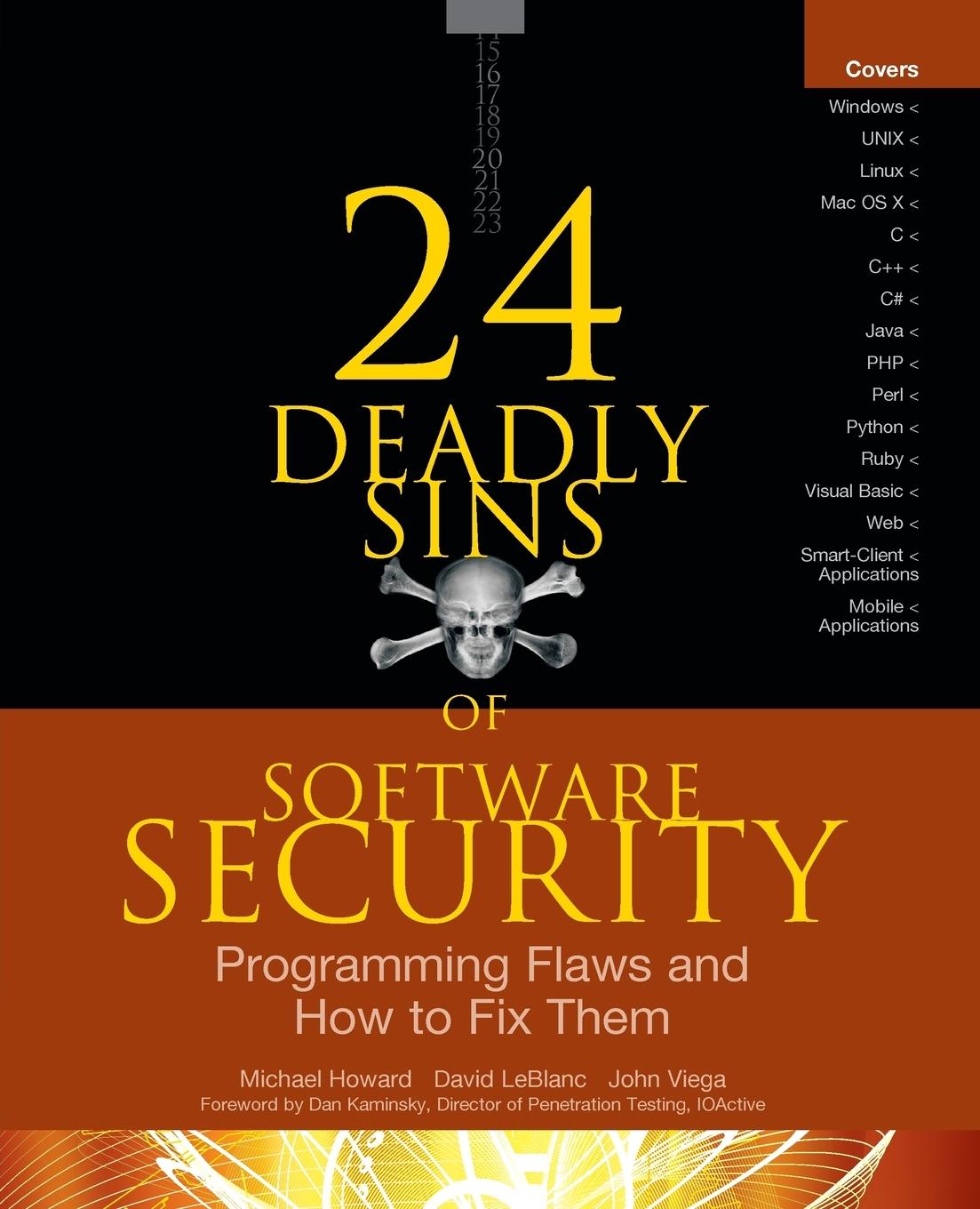 Cover: 9780071626750 | 24 Deadly Sins of Software Security | Michael Howard (u. a.) | Buch