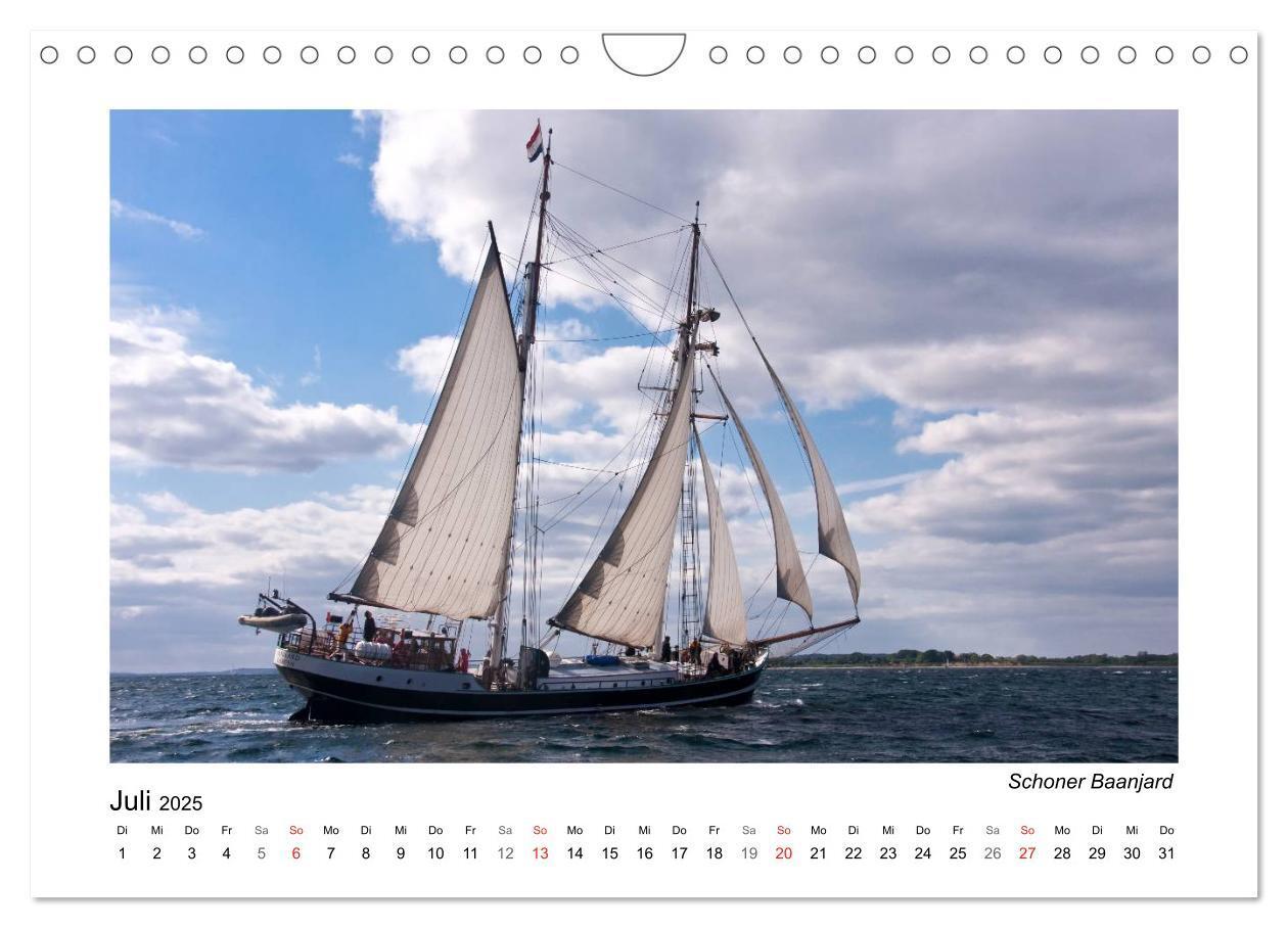 Bild: 9783435504831 | Traditionsschiffe auf der Ostsee (Wandkalender 2025 DIN A4 quer),...