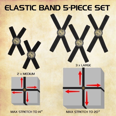 Cover: 637836613410 | ENHANCE Tabletop Game Box Bands Black | ENHANCE Gaming