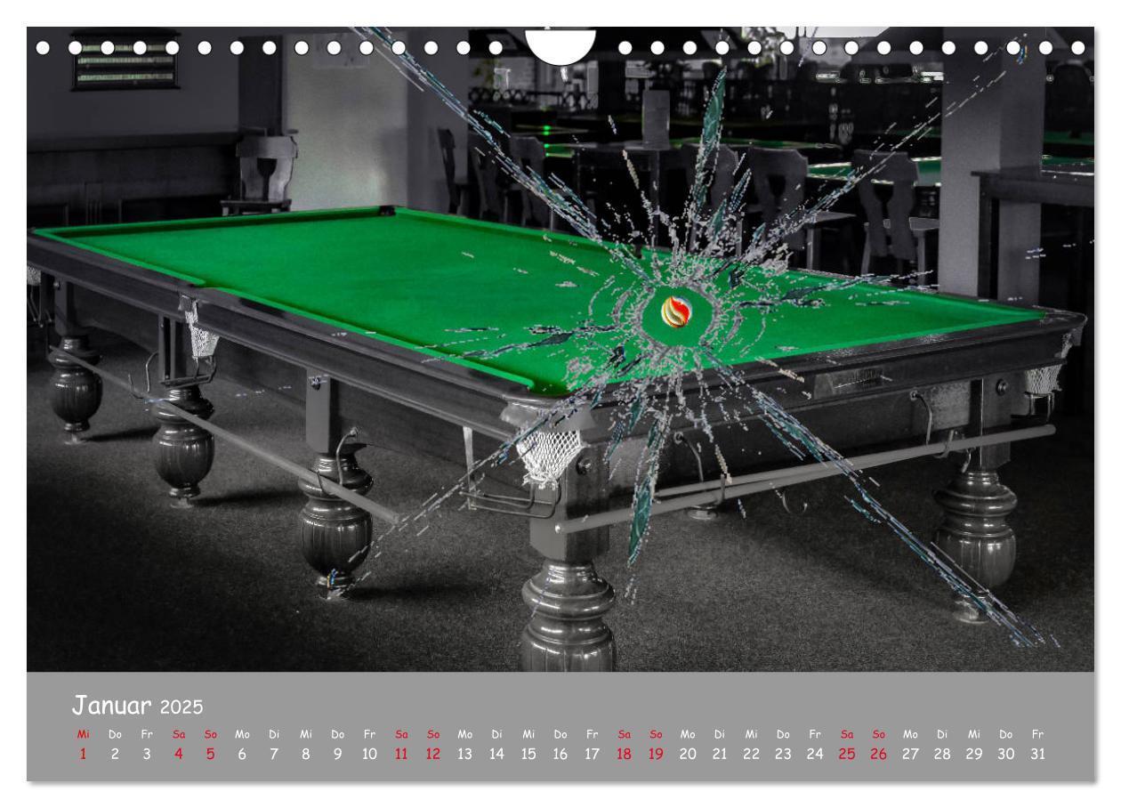 Bild: 9783435214860 | Freizeit Billard - Queue, Kugeln, Kreide und Tisch (Wandkalender...