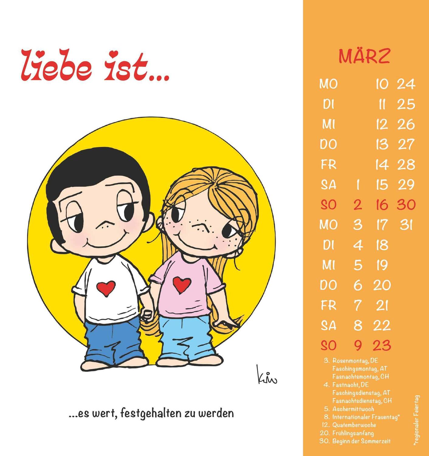 Bild: 4251732340568 | liebe ist... 2025 - Postkarten-Kalender - Kalender-mit-Postkarten -...