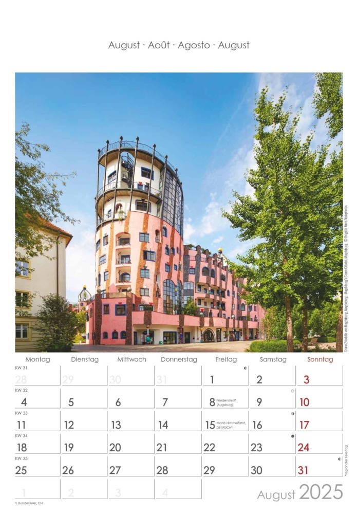 Bild: 4251732343187 | Alpha Edition - Sachsen-Anhalt 2025 Bildkalender, 23,7x34cm,...