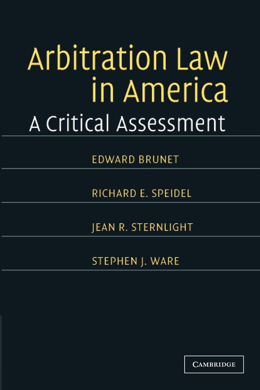 Cover: 9781107406117 | Arbitration Law in America | A Critical Assessment | Brunet (u. a.)