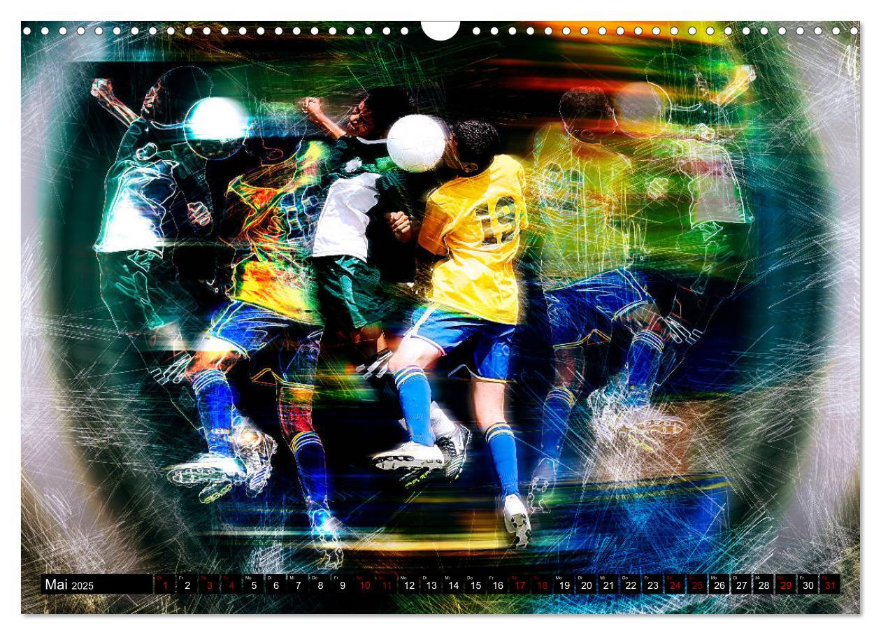 Bild: 9783435098187 | Fußball Power (Wandkalender 2025 DIN A3 quer), CALVENDO Monatskalender