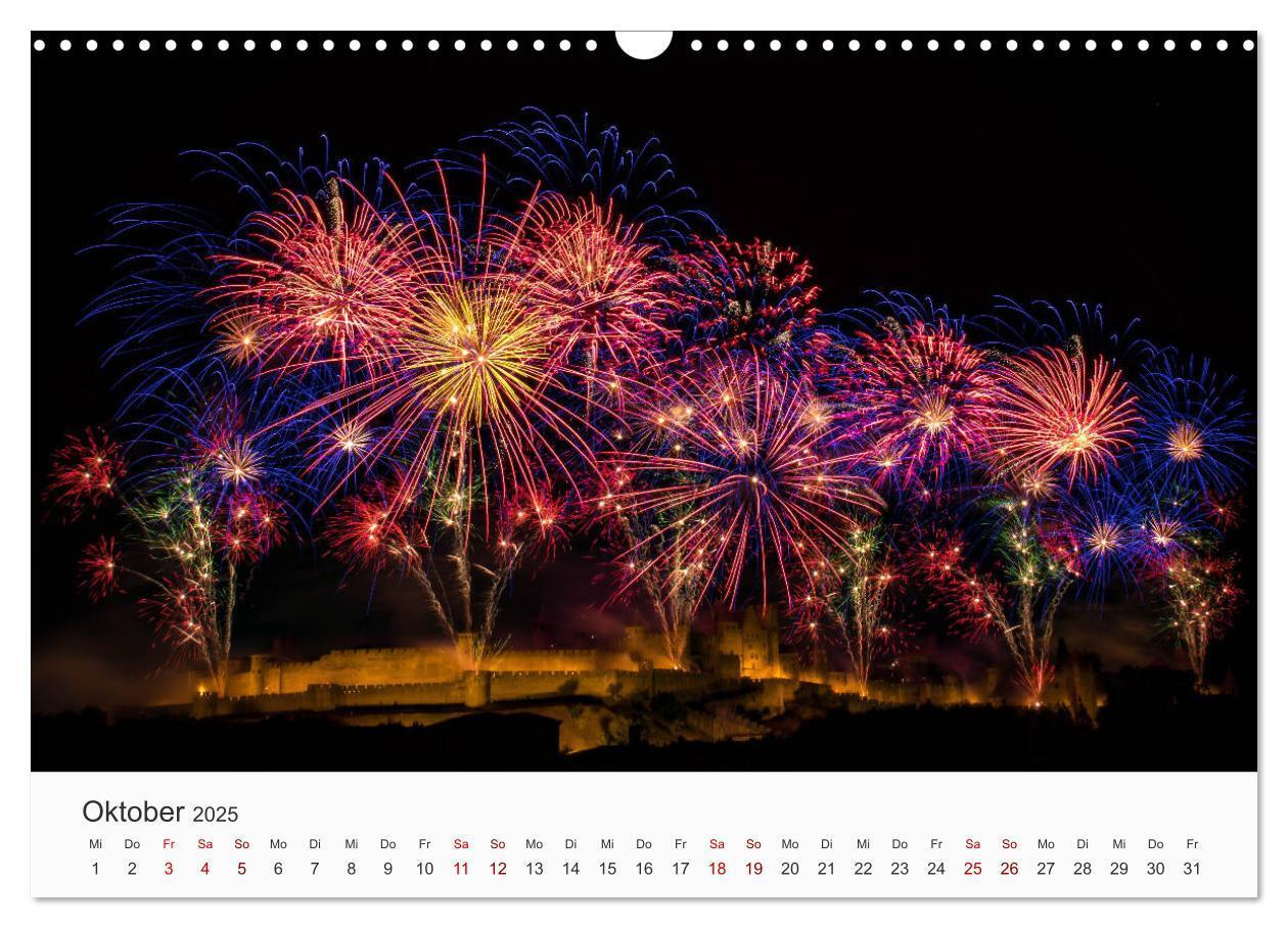 Bild: 9783435210435 | Feuerwerke - Kunstwerke am Himmel (Wandkalender 2025 DIN A3 quer),...