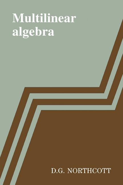 Cover: 9780521090605 | Multilinear Algebra | D. G. Northcott | Taschenbuch | Paperback | 2008