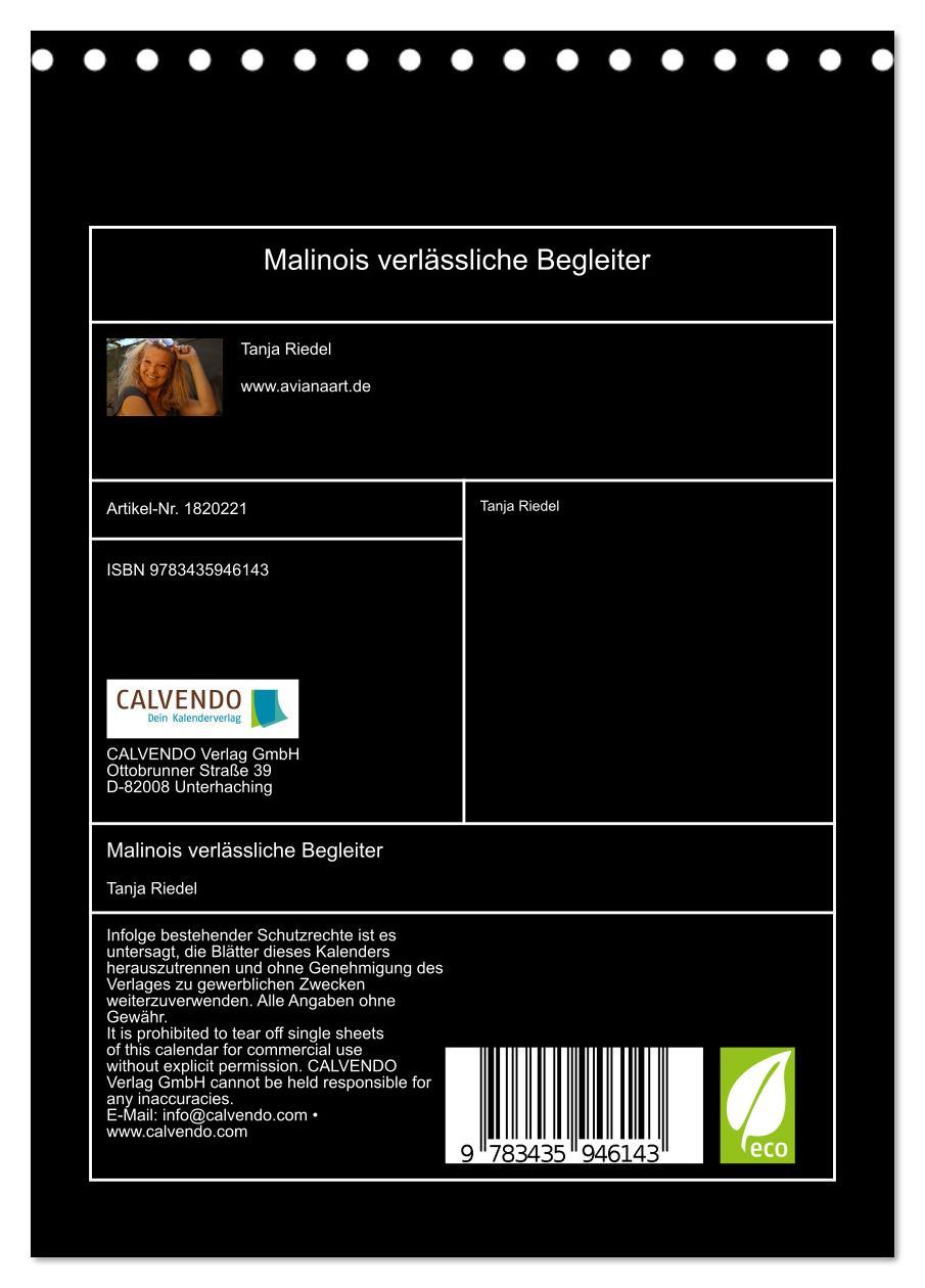 Bild: 9783435946143 | Malinois verlässliche Begleiter (Tischkalender 2025 DIN A5 hoch),...