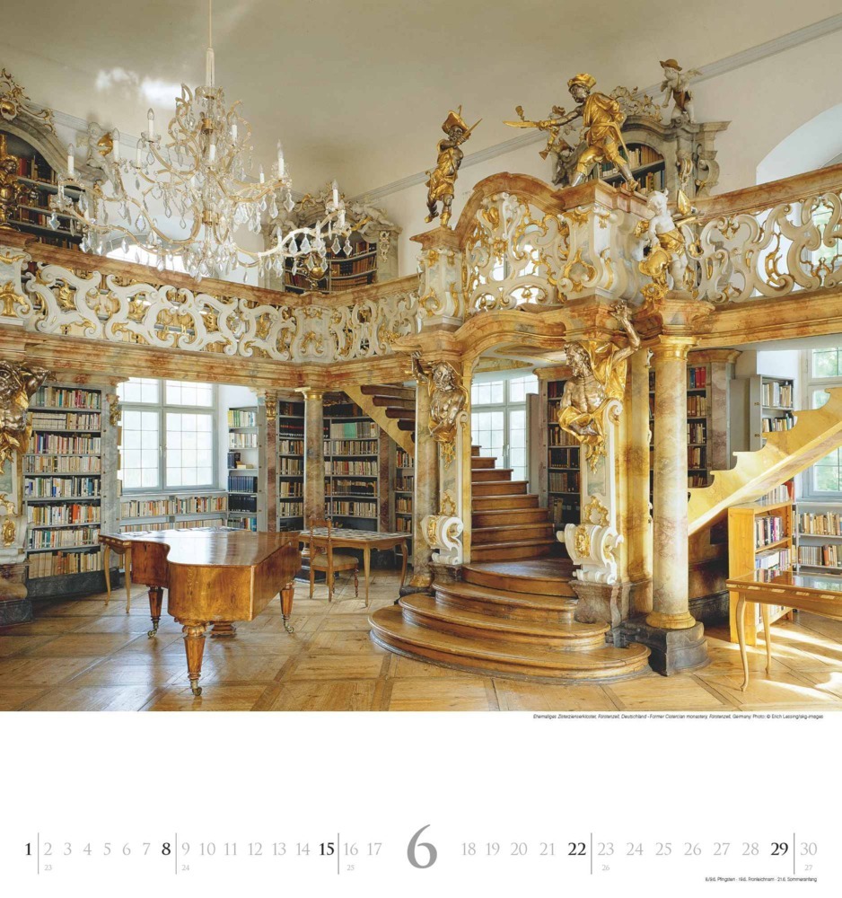 Bild: 4250809654188 | DUMONT - Bibliotheken 2025 Wandkalender, 45x48cm,...