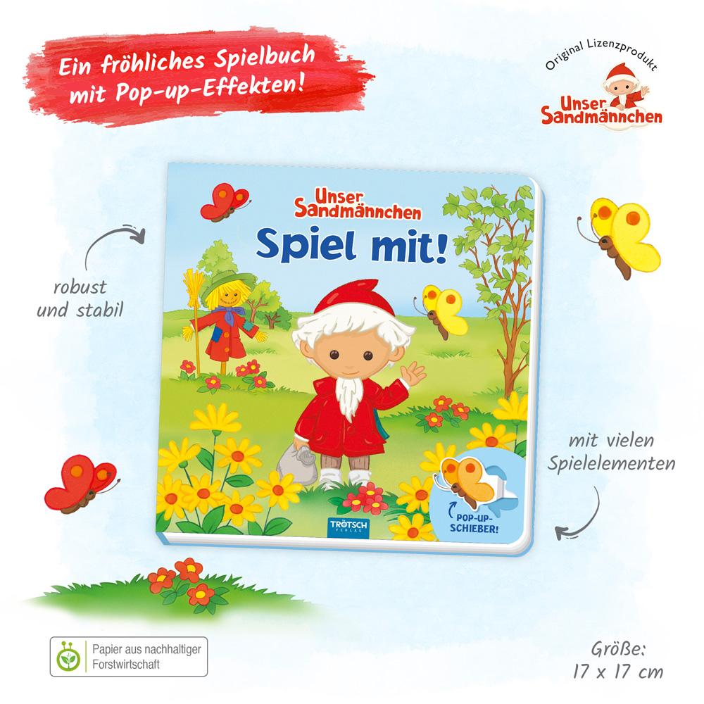 Bild: 9783965528970 | Trötsch Unser Sandmännchen Spiel mit Pappenbuch mit Pop-up-Schiebern