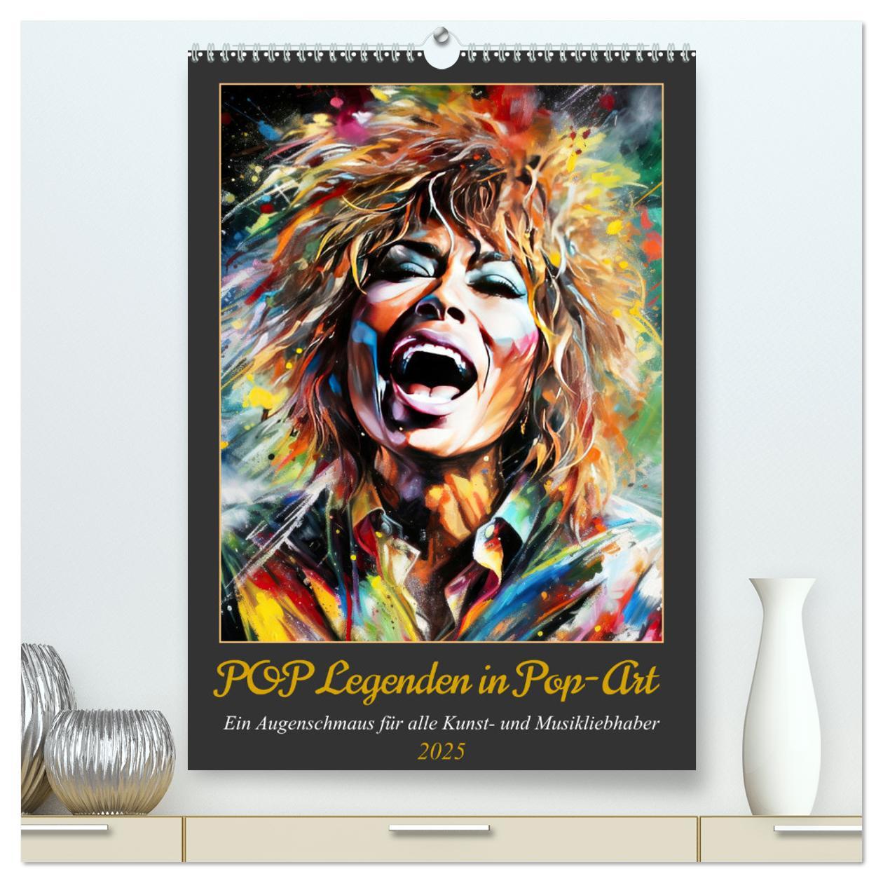 Cover: 9783457130711 | POP Legenden in Pop-Art (hochwertiger Premium Wandkalender 2025 DIN...