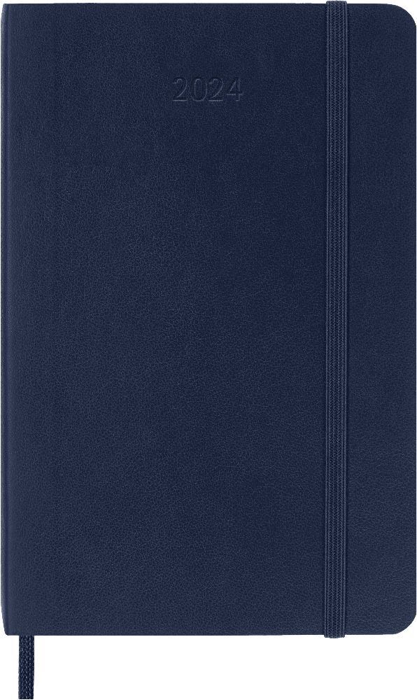 Cover: 8056598856712 | Moleskine 12 Monate Wochen Notizkalender 2024, Pocket/A6, Saphir