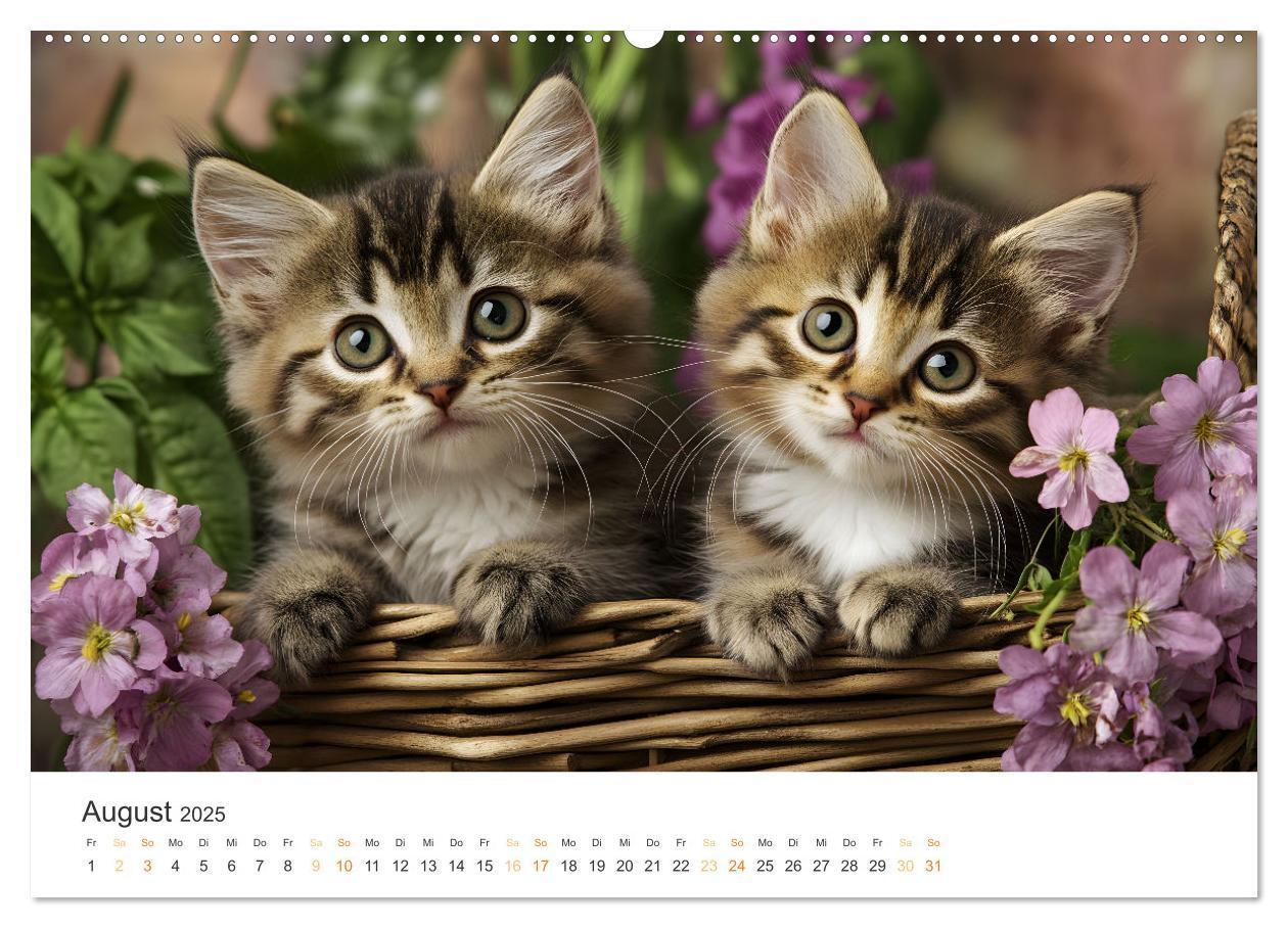 Bild: 9783457208014 | Zauberhafte Katzenbabys (Wandkalender 2025 DIN A2 quer), CALVENDO...