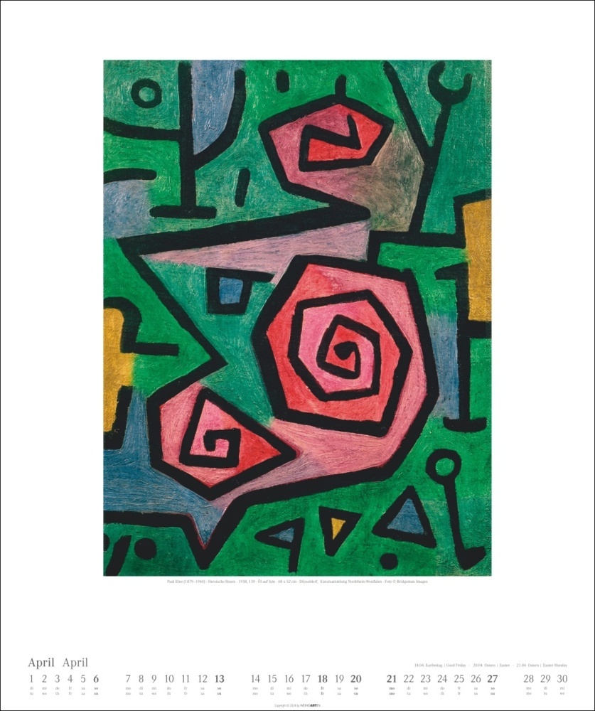 Bild: 9783839900093 | Paul Klee Kalender 2025 | Paul Klee | Kalender | Spiralbindung | 14 S.