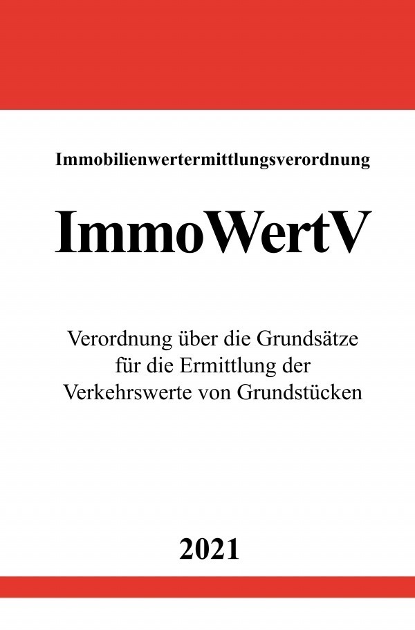 Cover: 9783754925942 | Immobilienwertermittlungsverordnung (ImmoWertV) | Ronny Studier | Buch