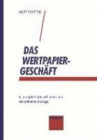 Cover: 9783409490245 | Das Wertpapiergeschäft | Basiswissen für Auszubildende und Einsteiger