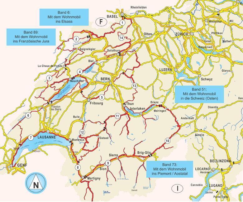 Bild: 9783869035062 | Mit dem Wohnmobil in die Schweiz | Teil 1: Der Westen | Taschenbuch