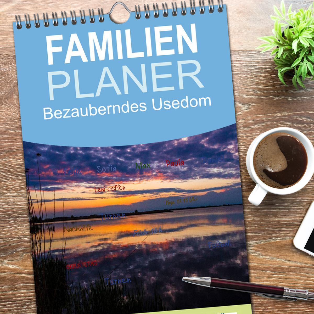 Bild: 9783457110713 | Familienplaner 2025 - Bezauberndes Usedom mit 5 Spalten...