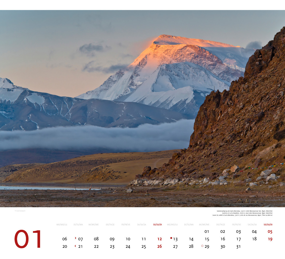 Bild: 9783938916513 | Tibet 2025 | Premium-Wandkalender Großformat 48,5 x 44cm | Schubert