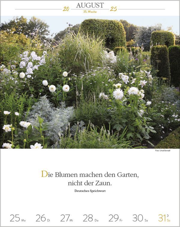 Bild: 9783731879497 | Literaturkalender Gartenlust 2025 | Korsch Verlag | Kalender | 54 S.