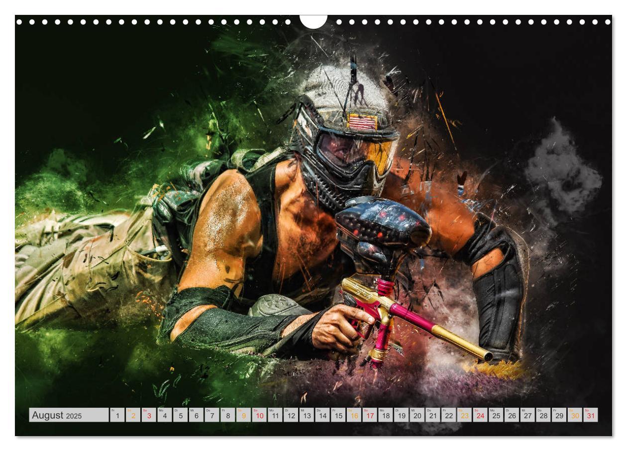 Bild: 9783435387434 | Paintball - extrem cool (Wandkalender 2025 DIN A3 quer), CALVENDO...