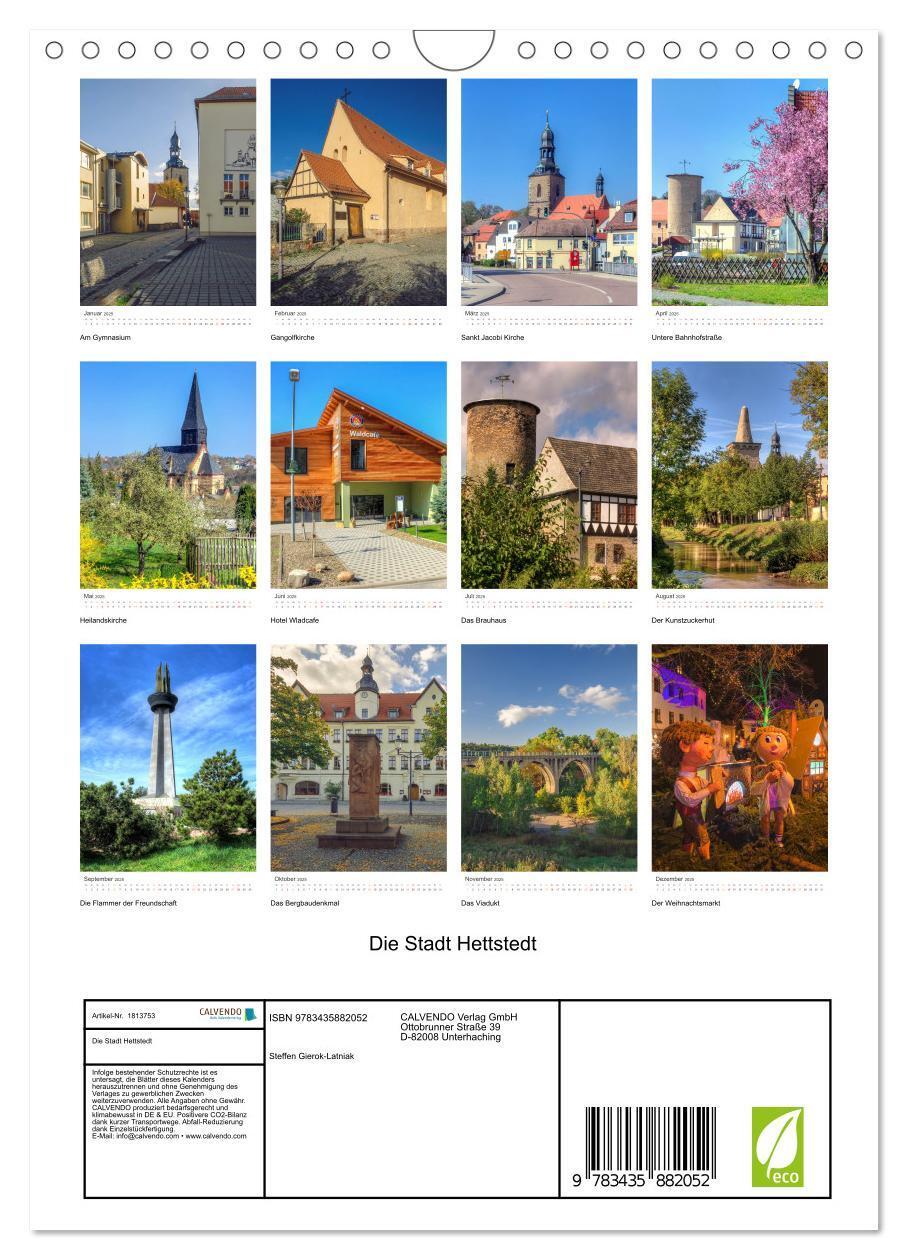 Bild: 9783435882052 | Die Stadt Hettstedt (Wandkalender 2025 DIN A4 hoch), CALVENDO...