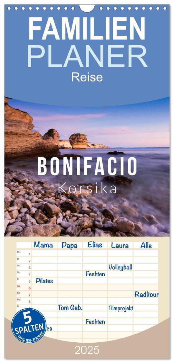 Cover: 9783457116616 | Familienplaner 2025 - Bonifacio. Korsika mit 5 Spalten...