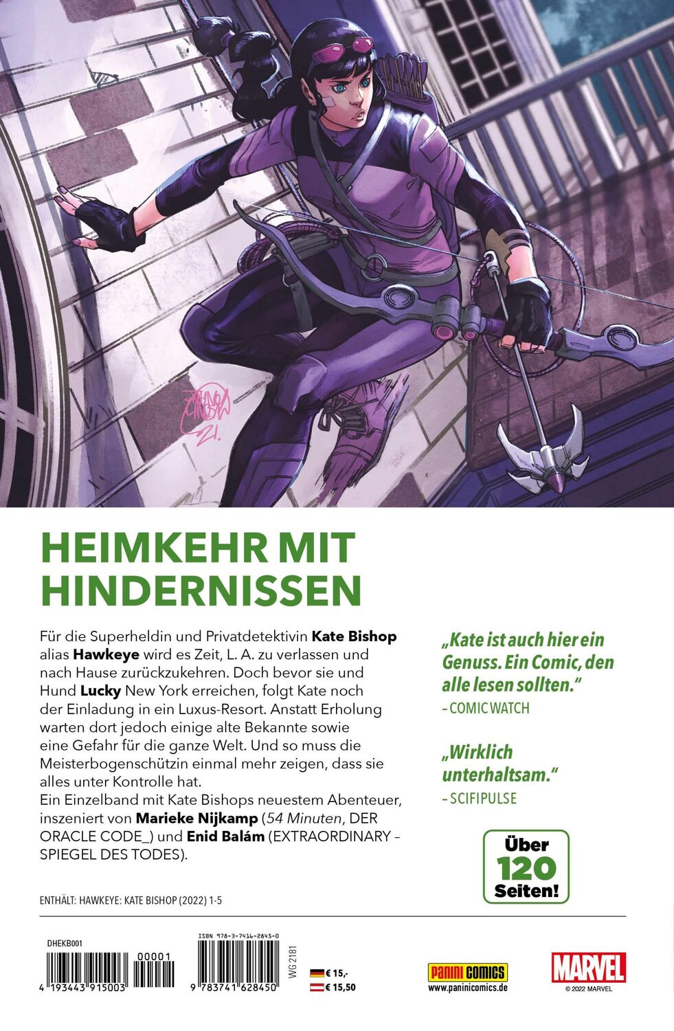 Rückseite: 9783741628450 | Hawkeye: Kate Bishop - Alles unter Kontrolle | Marieke Nijkamp (u. a.)