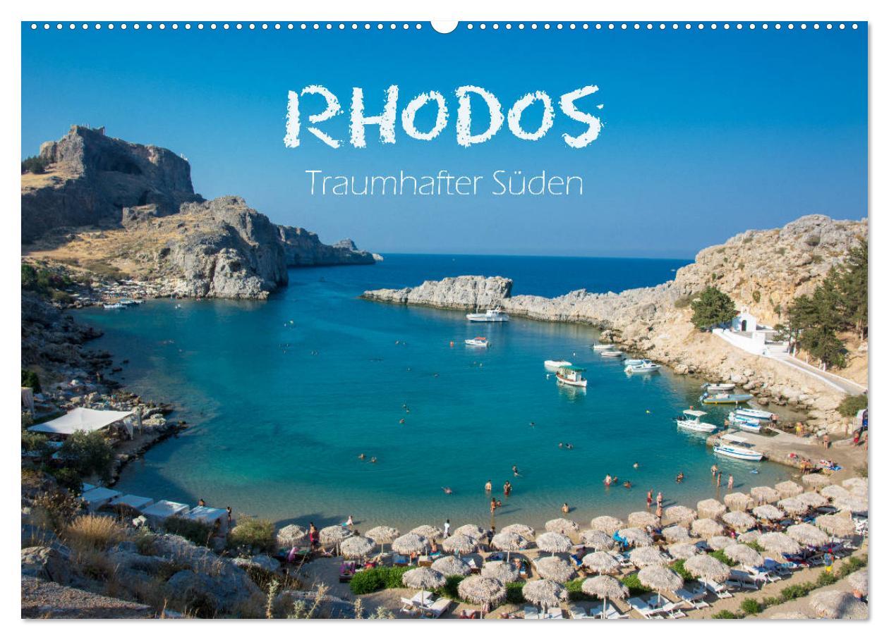 Cover: 9783435349920 | Rhodos - Traumhafter Süden (Wandkalender 2025 DIN A2 quer),...