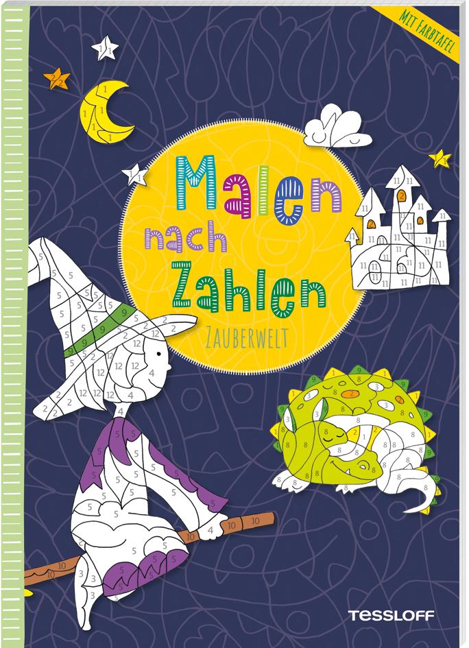 Cover: 9783788646578 | Malen nach Zahlen. Zauberwelt | Mit ausklappbarer Farbtafel | Schmidt