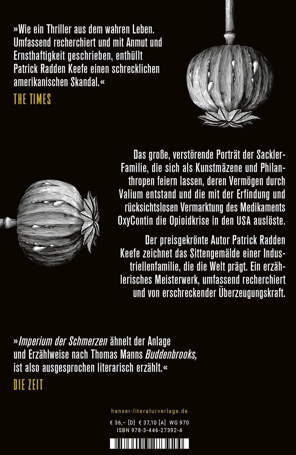 Bild: 9783446273924 | Imperium der Schmerzen | Patrick Radden Keefe | Buch | Mit Leseband