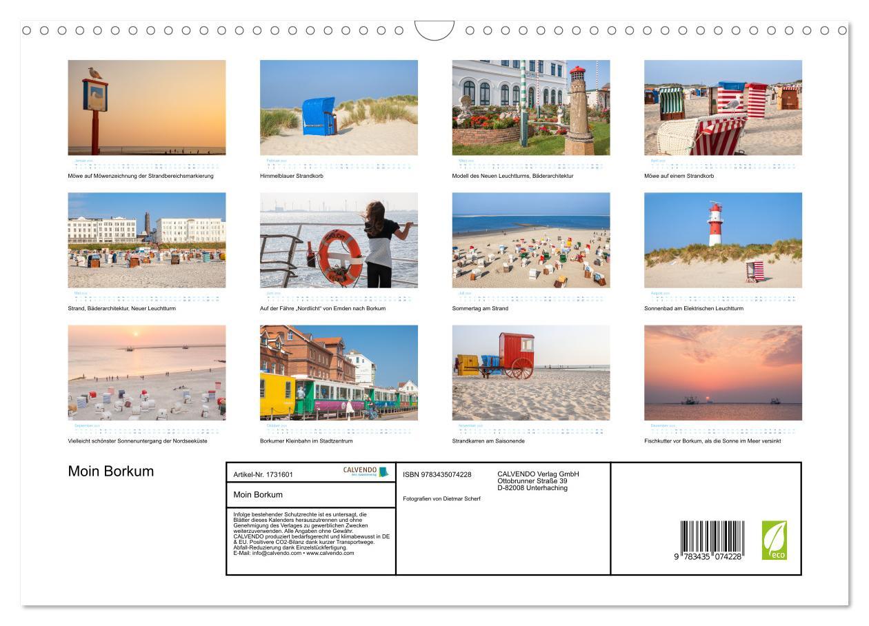 Bild: 9783435074228 | Moin Borkum (Wandkalender 2025 DIN A3 quer), CALVENDO Monatskalender