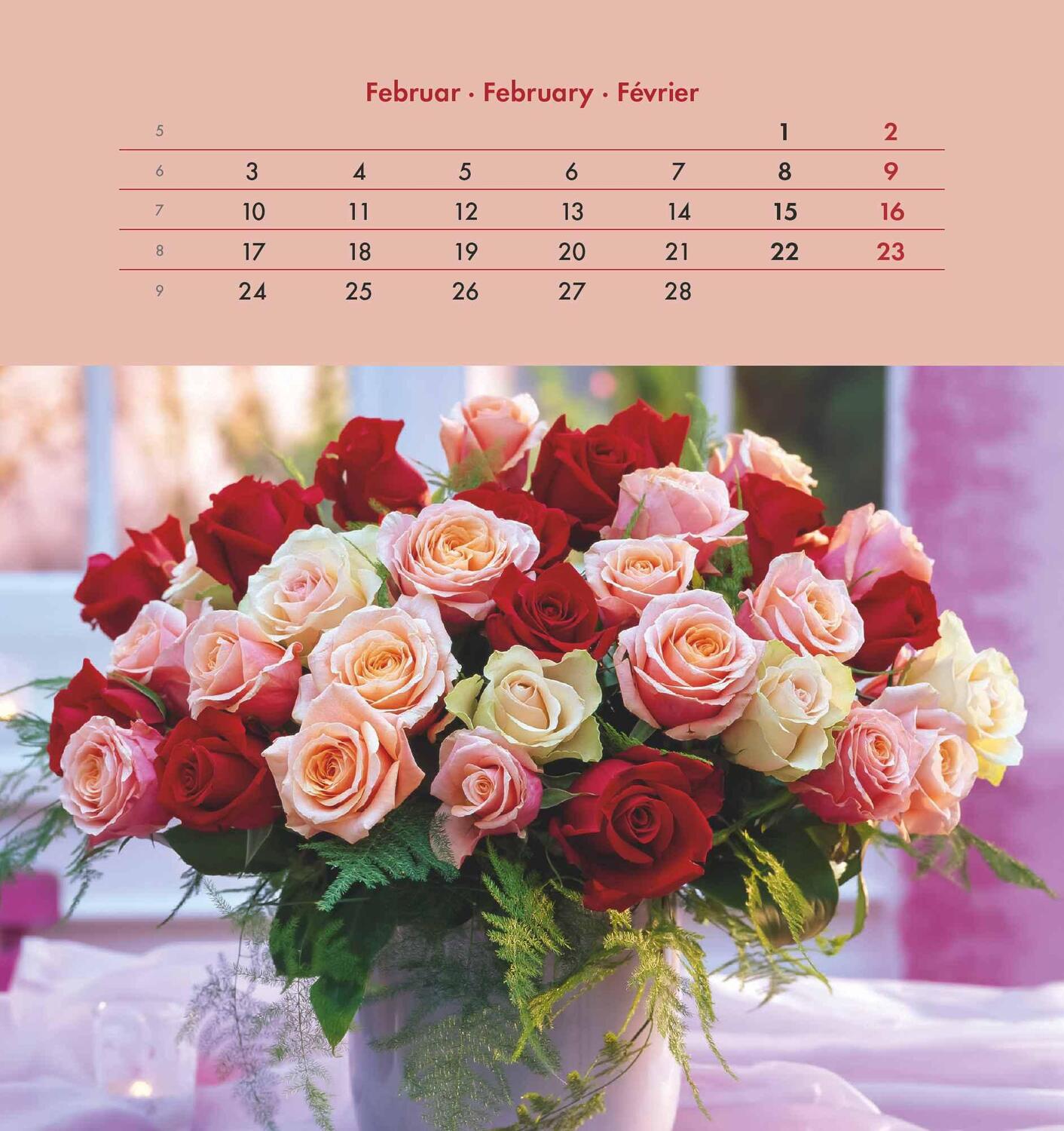 Bild: 4251732342289 | Blumengrüße 2025 - Postkartenkalender 16x17 cm - Blumen - zum...