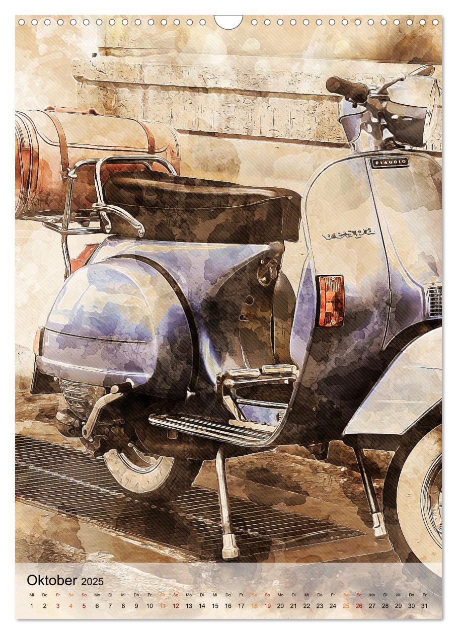 Bild: 9783435930906 | Motorroller - Vespa Galerie (Wandkalender 2025 DIN A3 hoch),...